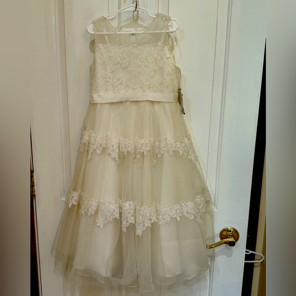 David’s bridal girls dress size 7